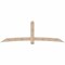 Ekena Millwork Bellingham Smooth Timber Gable Bracket, Douglas Fir, 108"W x 36"H x 5 1/2"D x 5 1/2"F, 8/12 Pitch GBW108X36X0606BEL00SDF - alternate 1